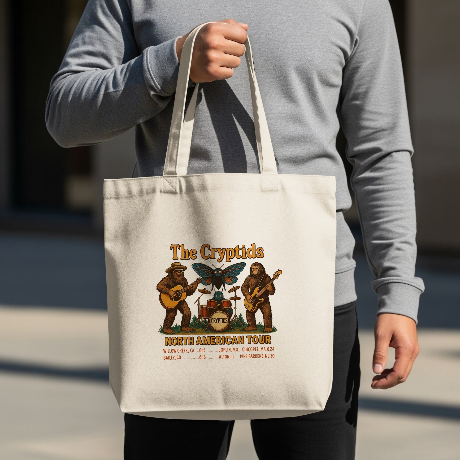 The Cryptids North American Tour Tote Bag product type
