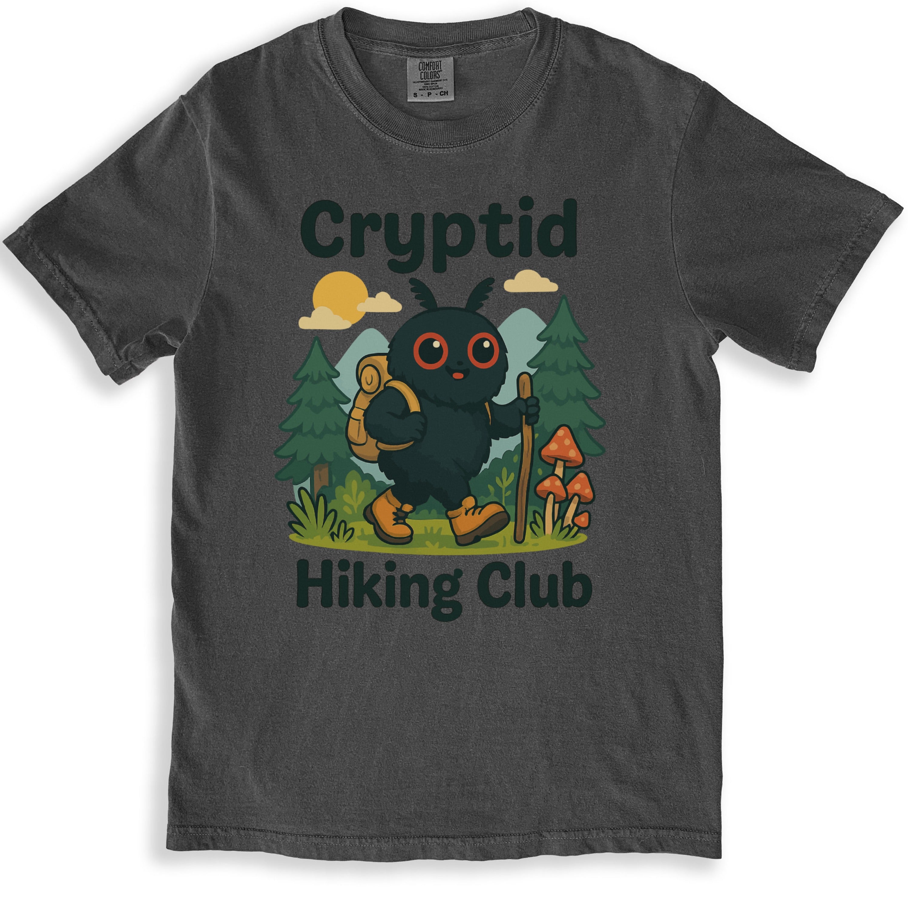 Cryptid Hiking Club Graphic Tee Shirt Product