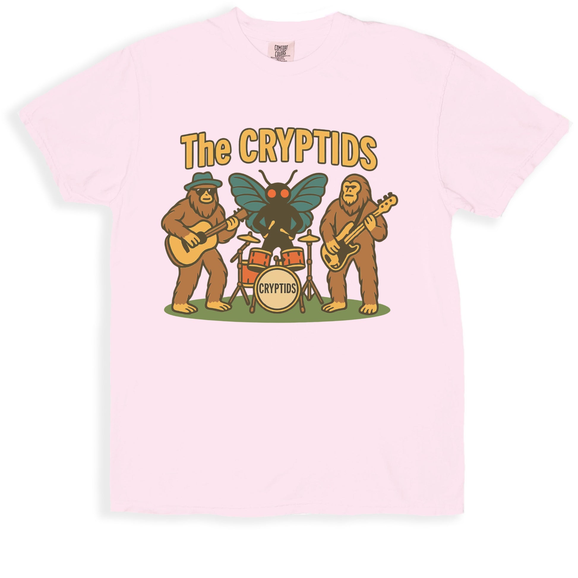 The Cryptids Band Graphic Tee Shirt Novelty T-Shirt product type