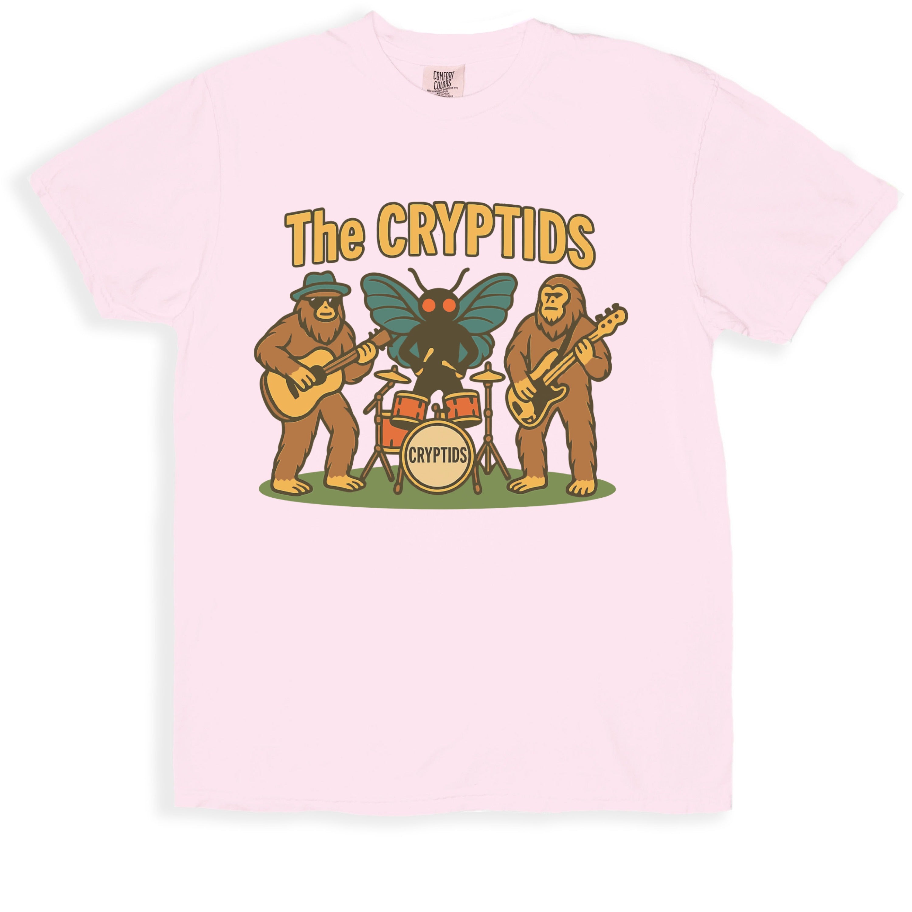 The Cryptids Band Graphic Tee Shirt Novelty T-Shirt product type