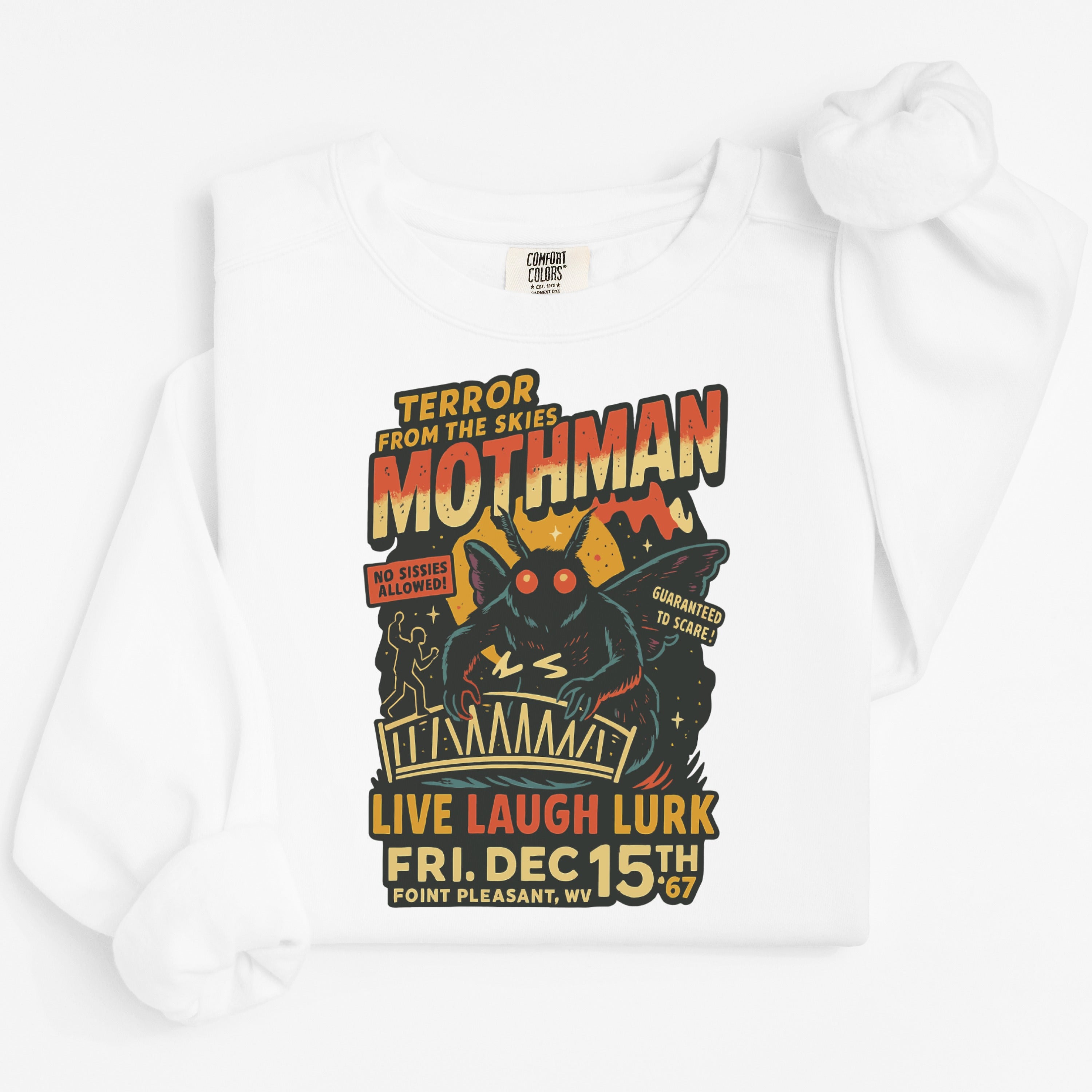 Mothman Live Laugh Lurk Event Graphic Shirt product