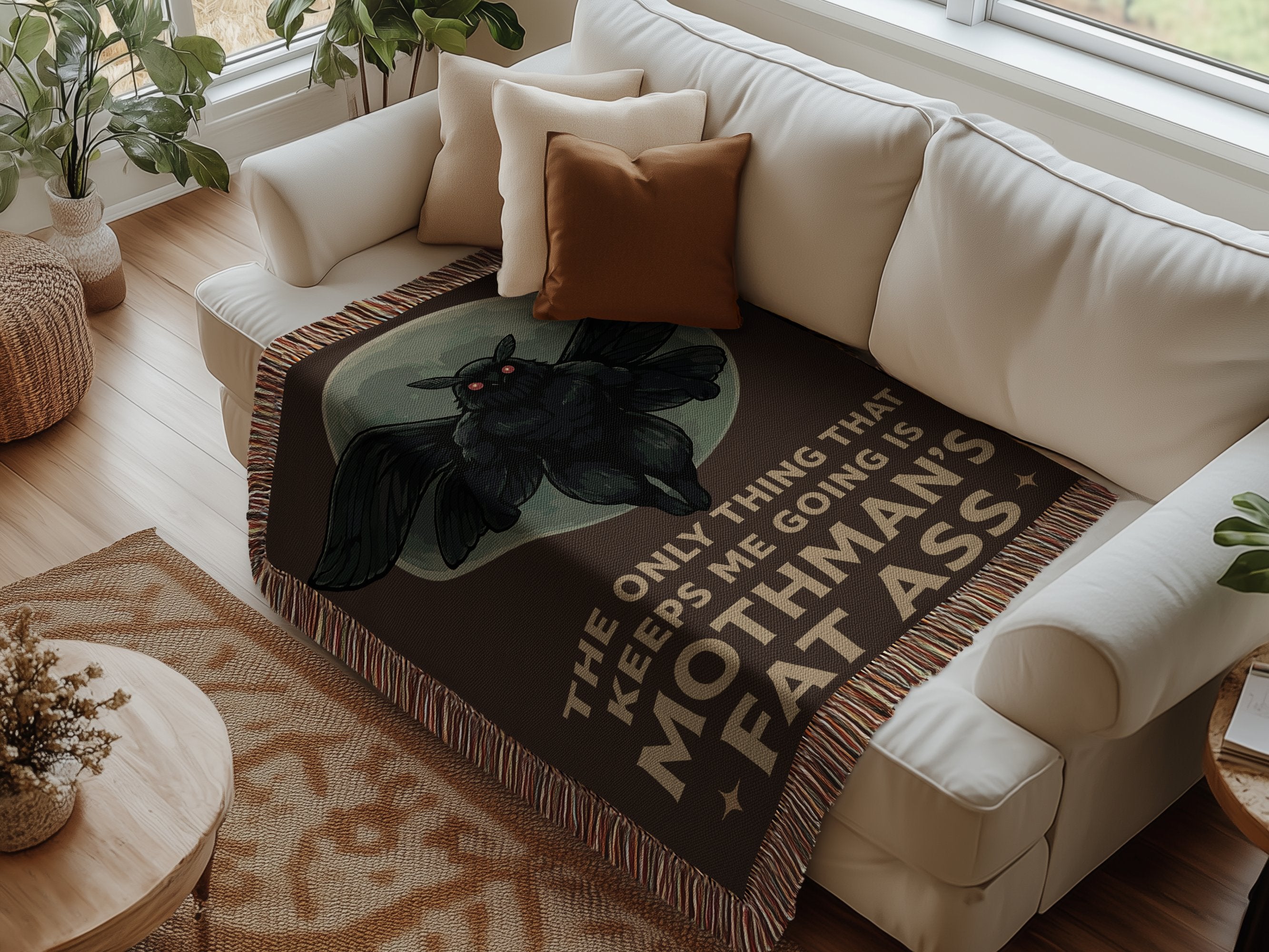 The Only Thing Mothman's Fat Ass Blanket product type