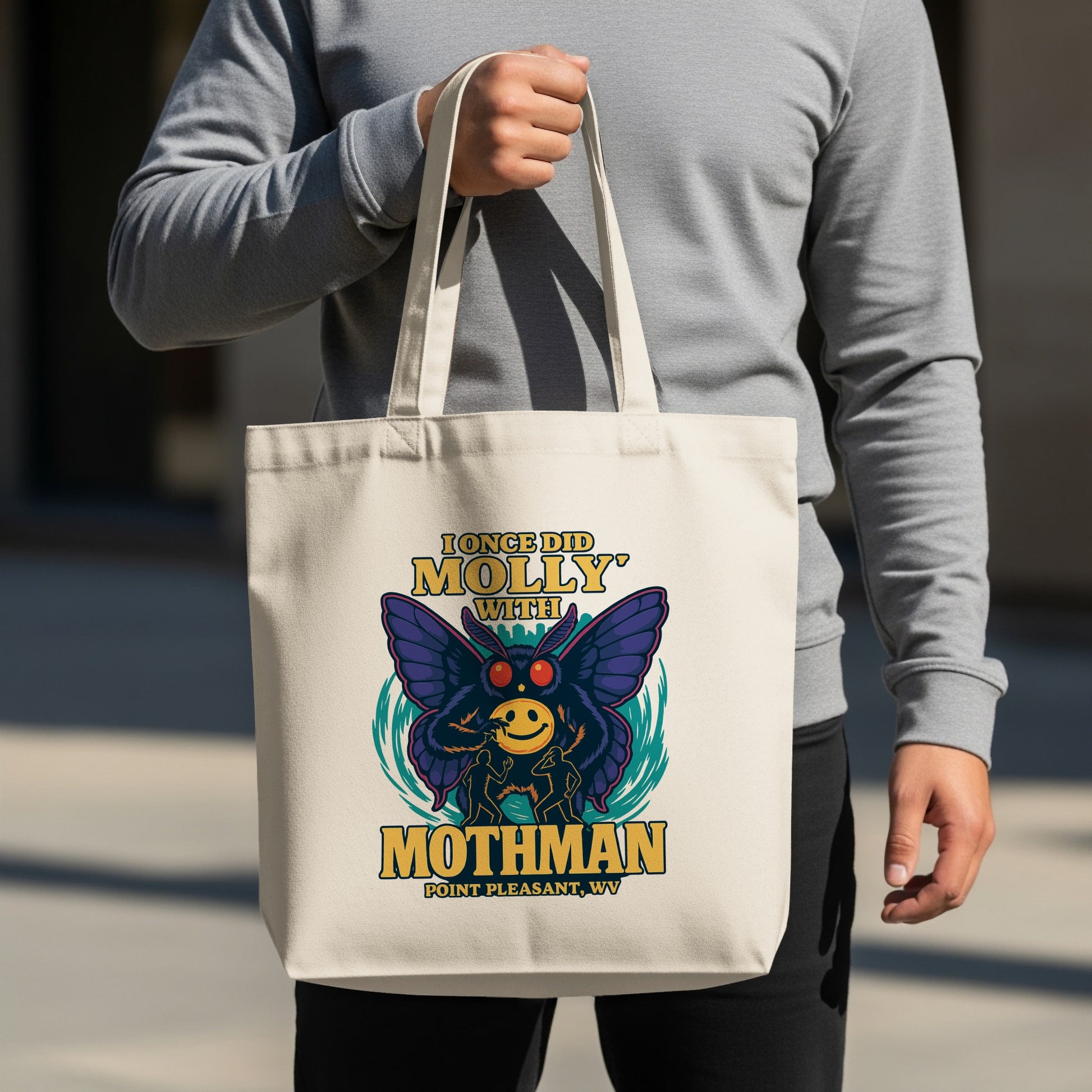 Mothman Point Pleasant Tote Bag Funny Streetwear product type