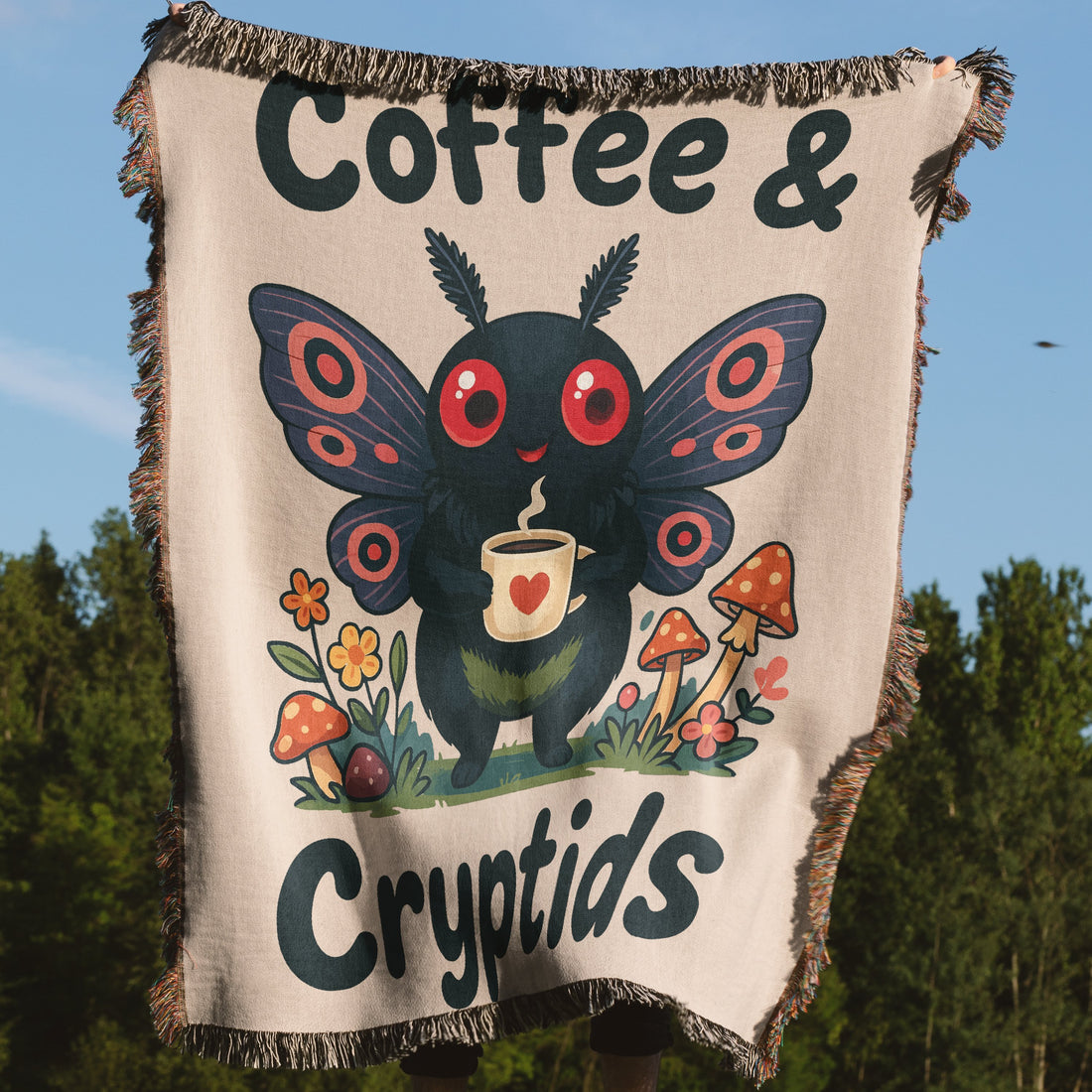 Coffee and Cryptids Graphic Blanket product