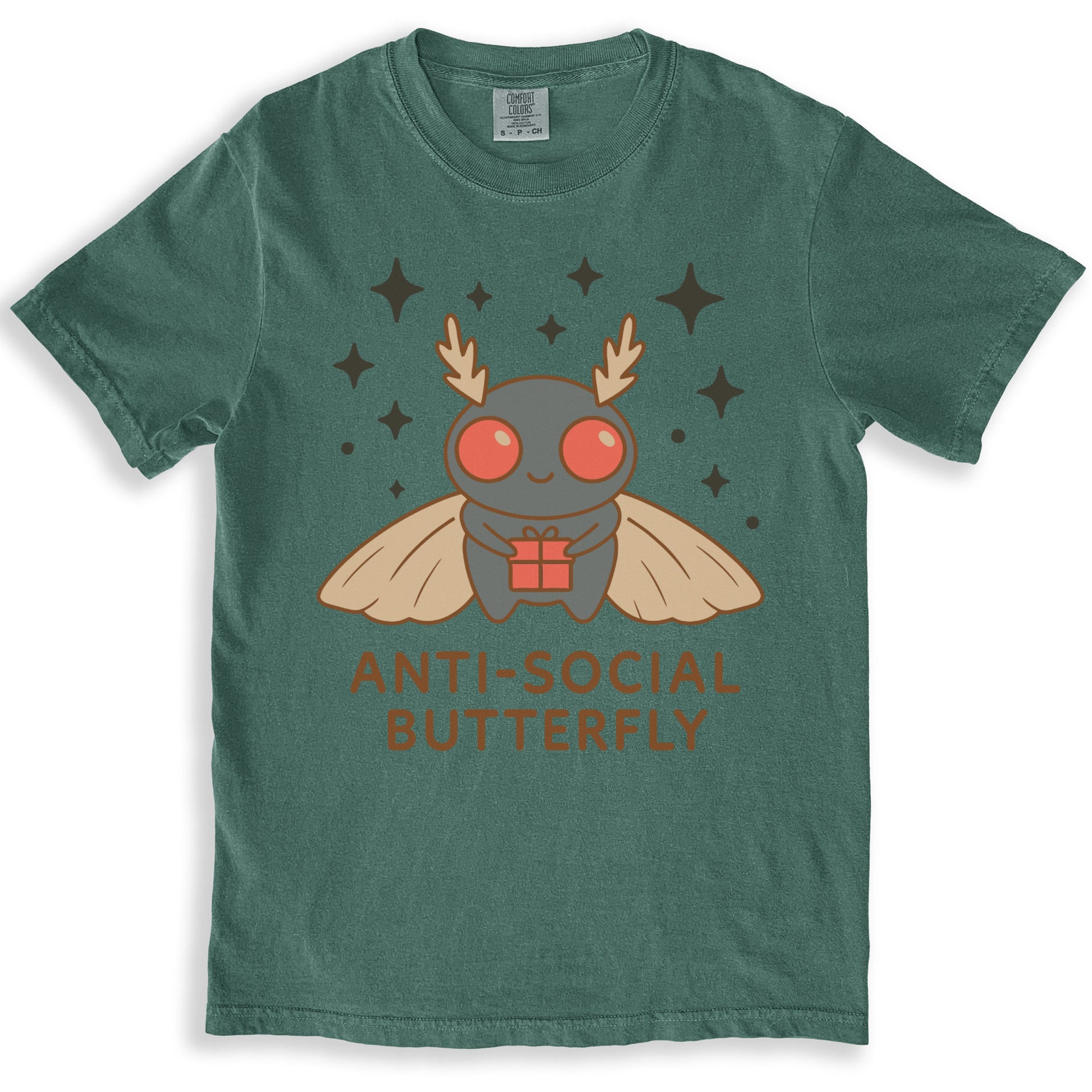 Anti-Social Butterfly Graphic Tee Funny Gift Product