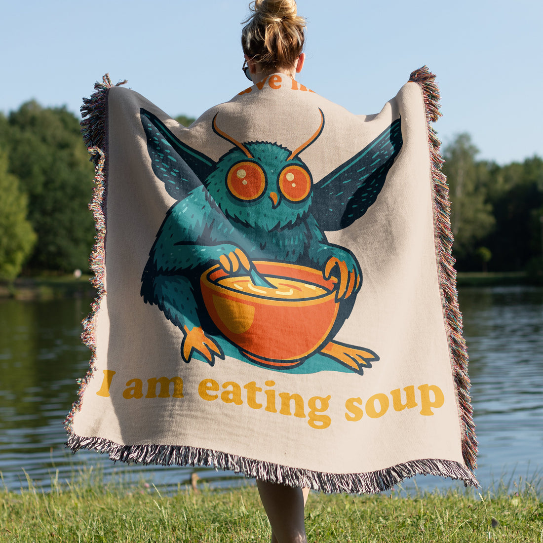 Please Leave Me Alone I Am Eating Soup blanket product