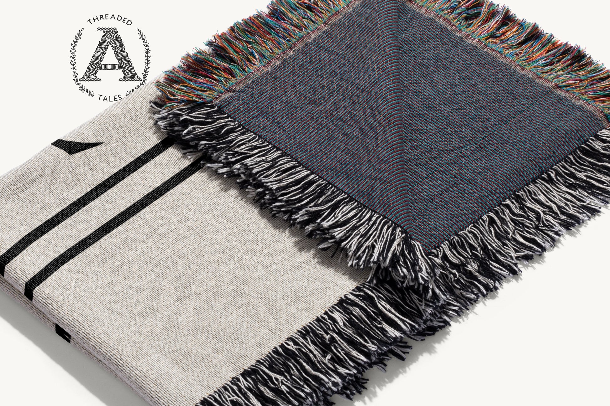 Threaded Tales Fringed Edge Decorative Throw product