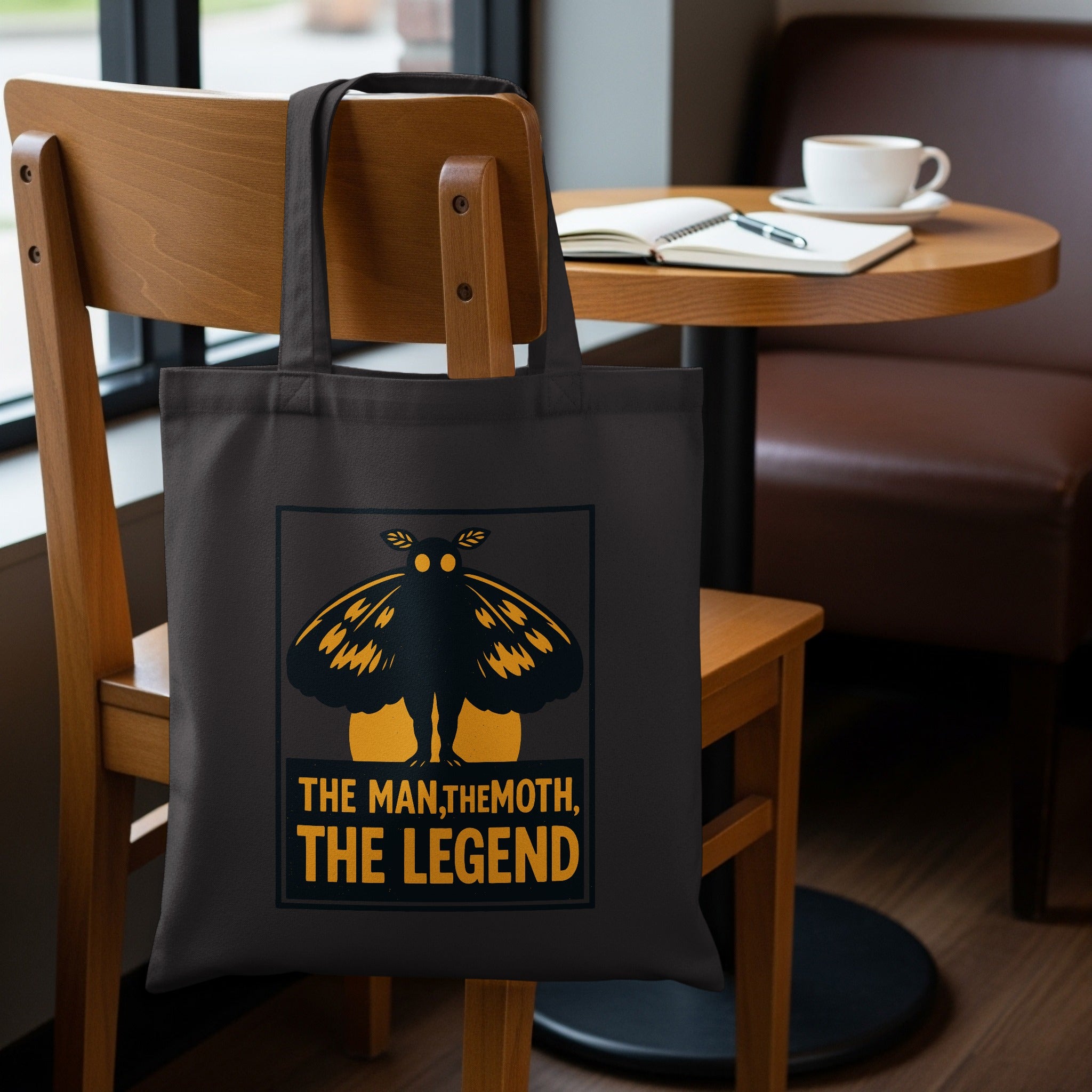 The Man The Moth The Legend Graphic Tote Bag product type
