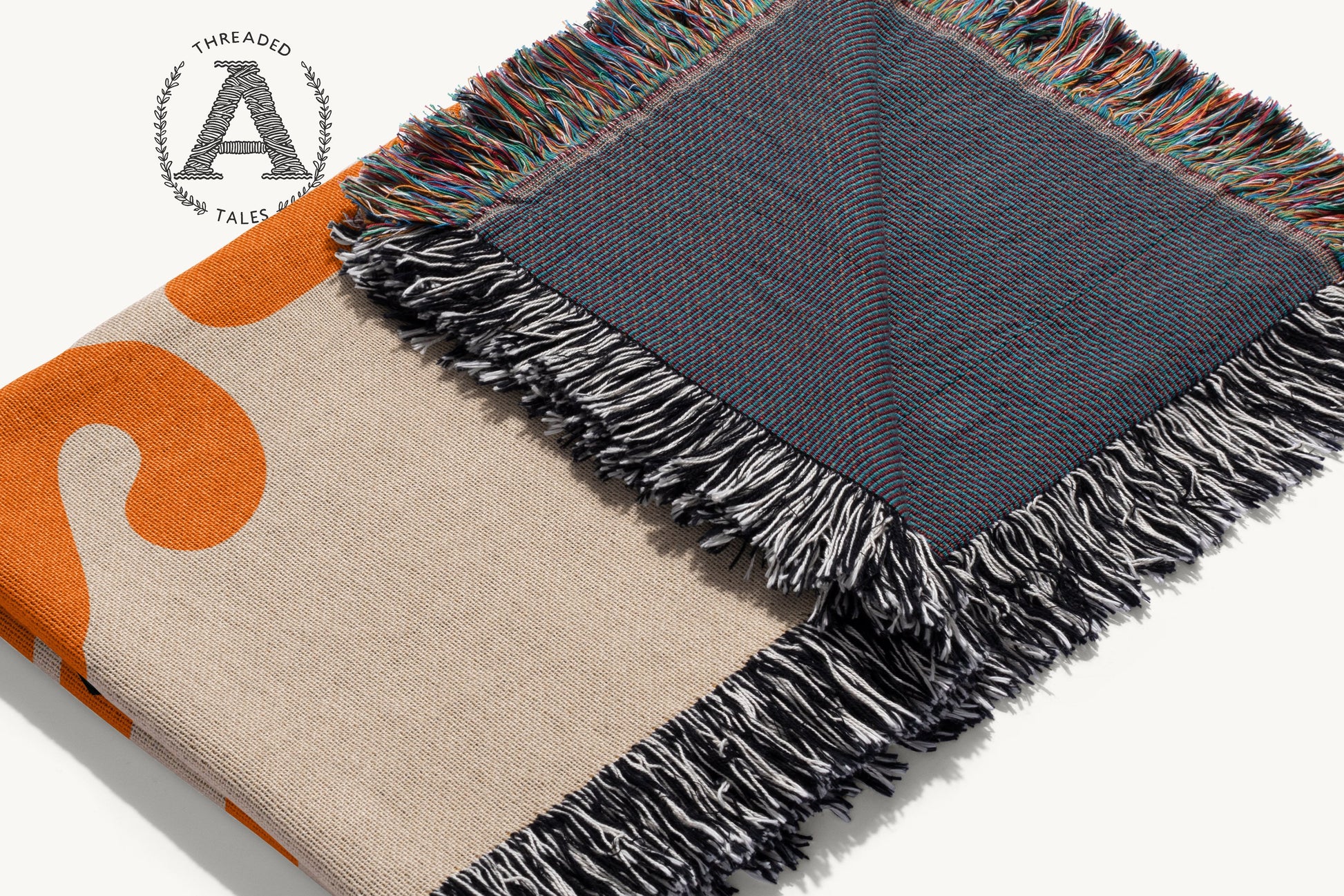 Threaded Tales Decorative Fringed Throw Blanket product