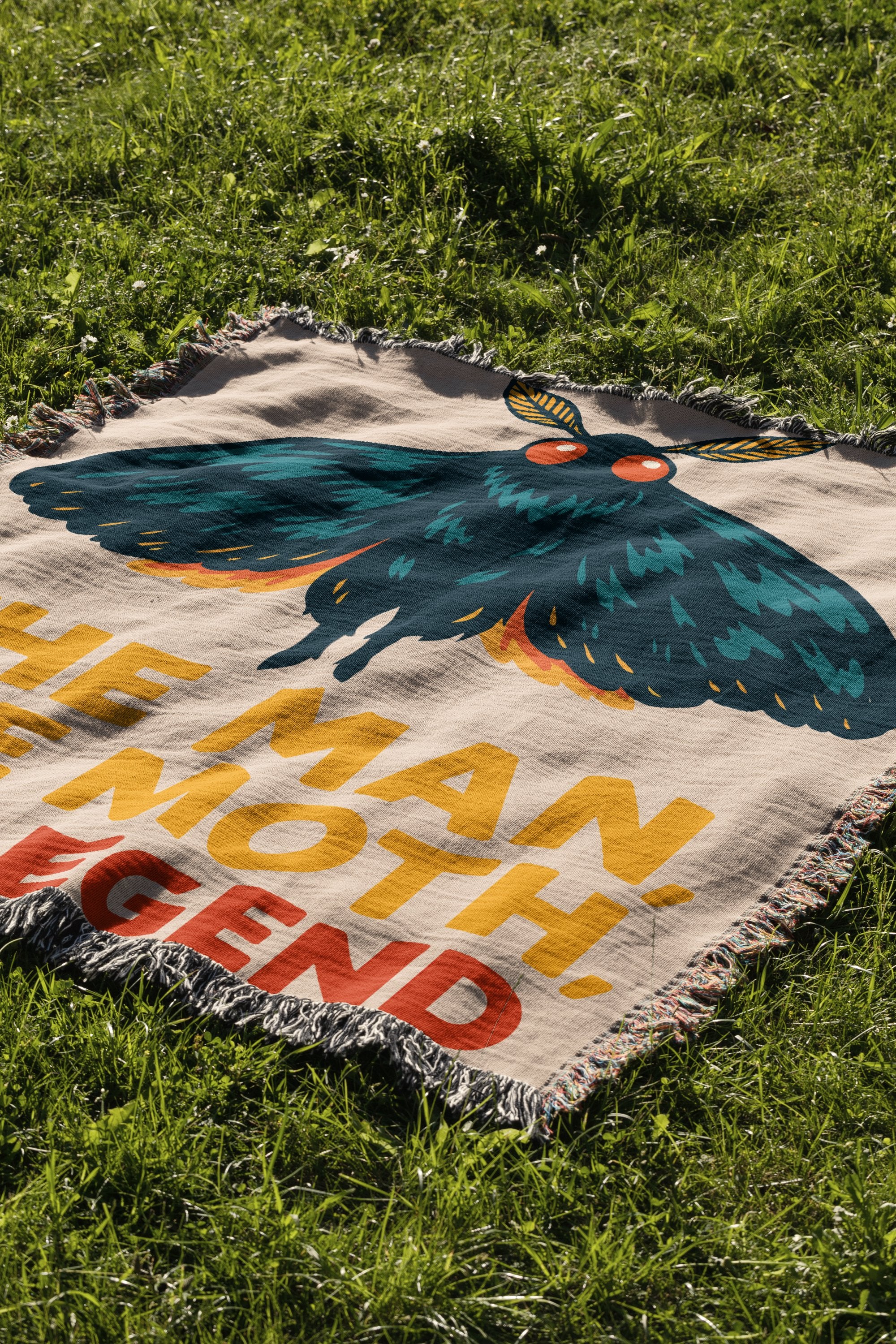 The Man the Moth the Legend Funny Blanket product
