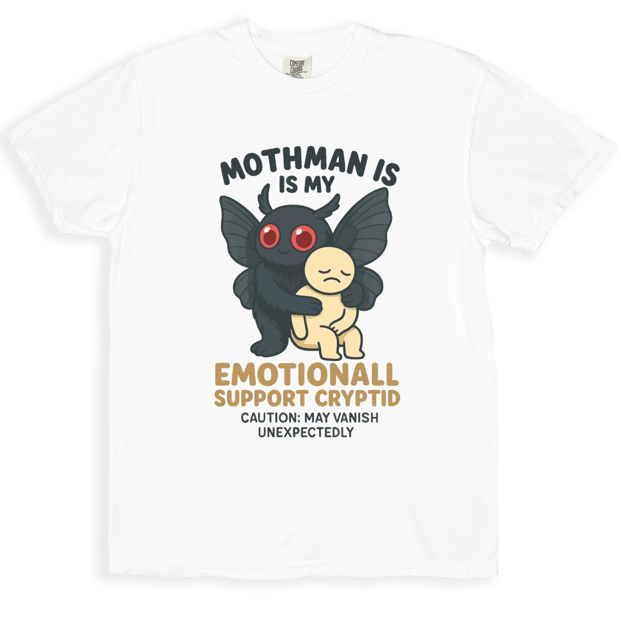 Mothman Emotional Support Cryptid Graphic Tee product