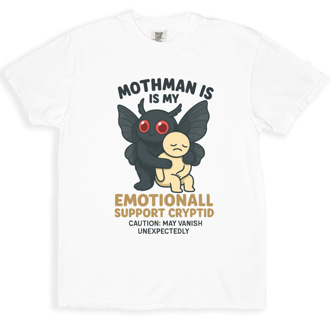 Mothman Emotional Support Cryptid Graphic Tee product