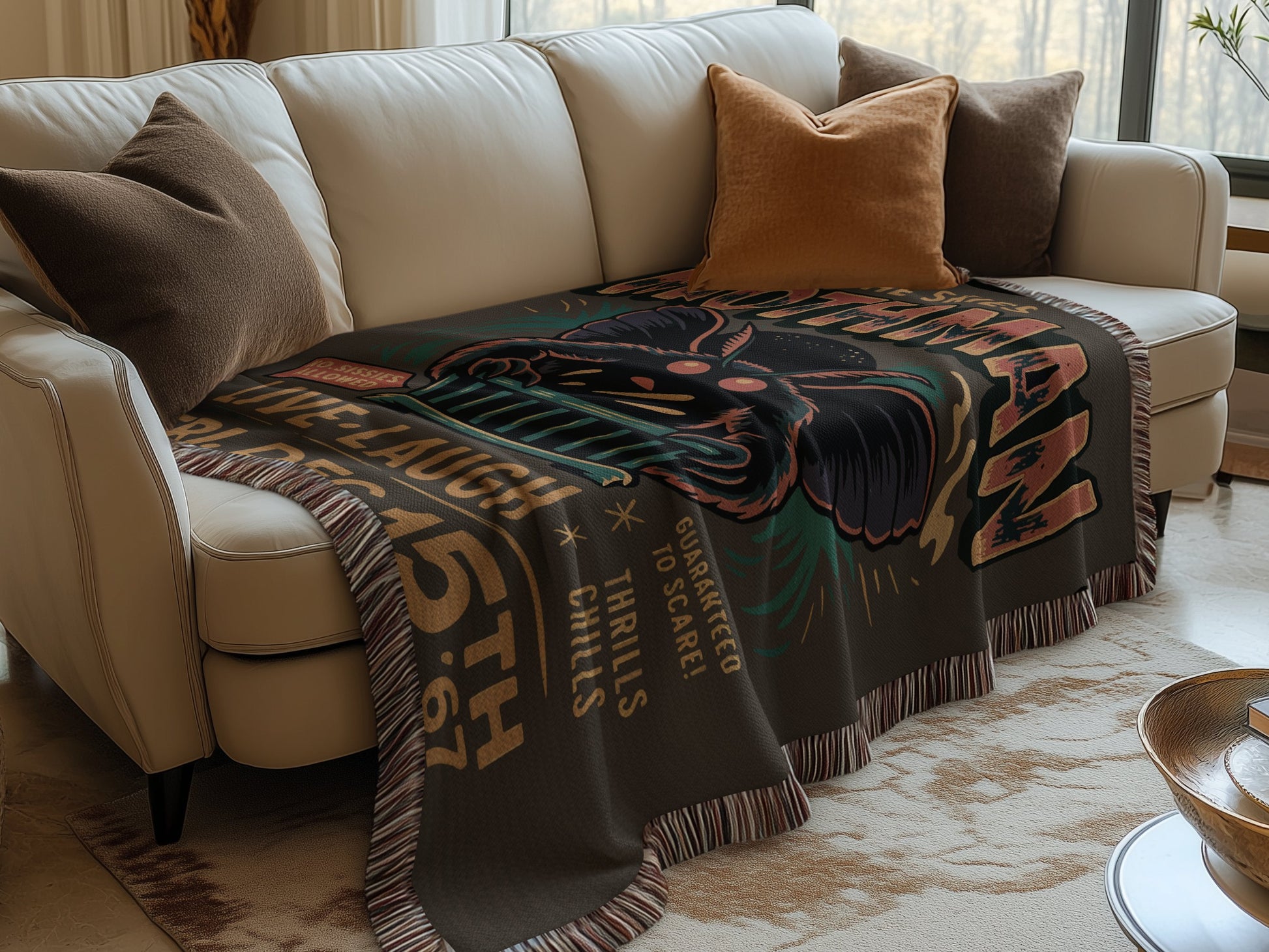 Vintage Horror Movie Poster Blanket Product