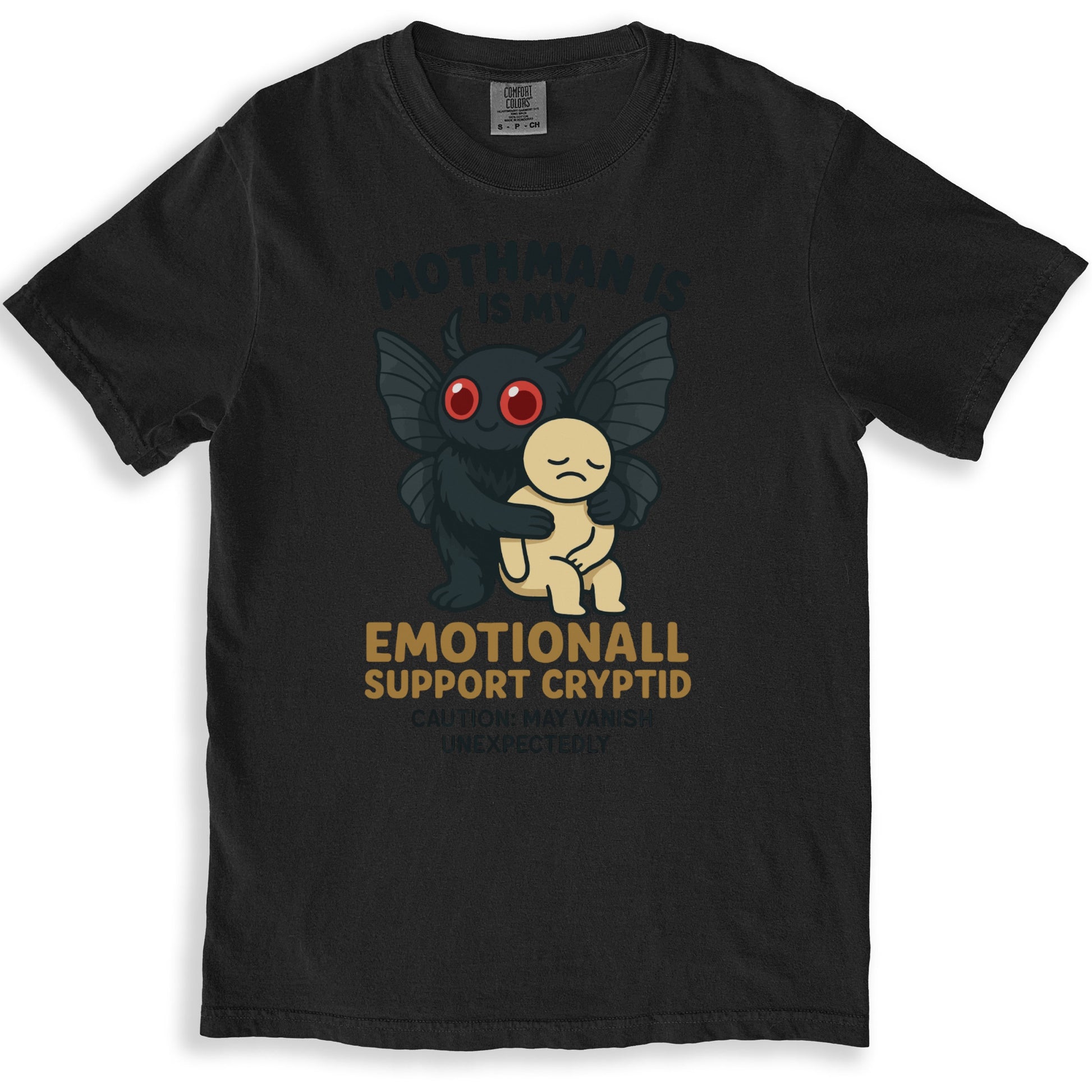 Mothman Emotional Support Cryptid T-Shirt product type