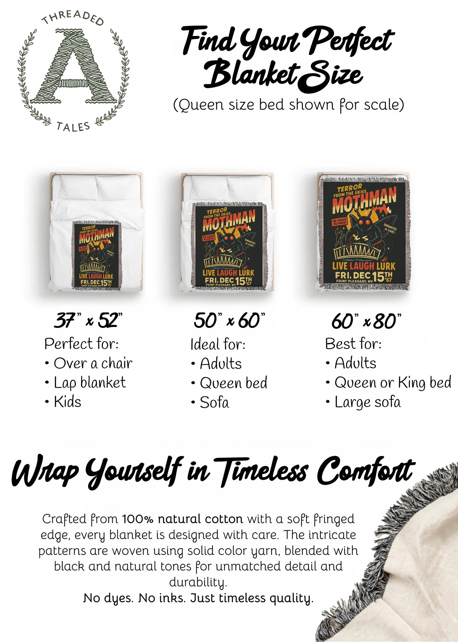 Queen Size Threaded Tales Blanket product