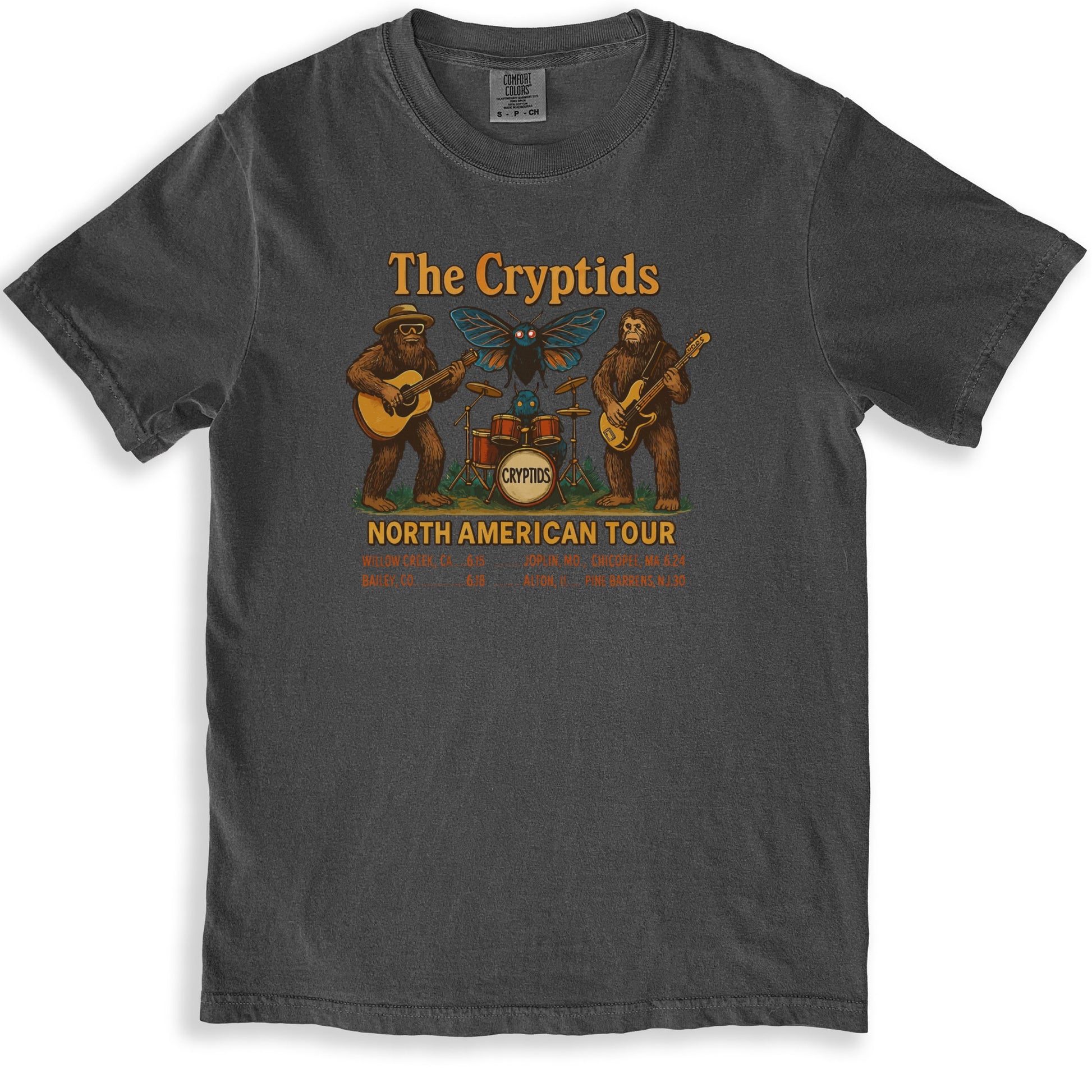 The Cryptids North American Tour Shirt band product type