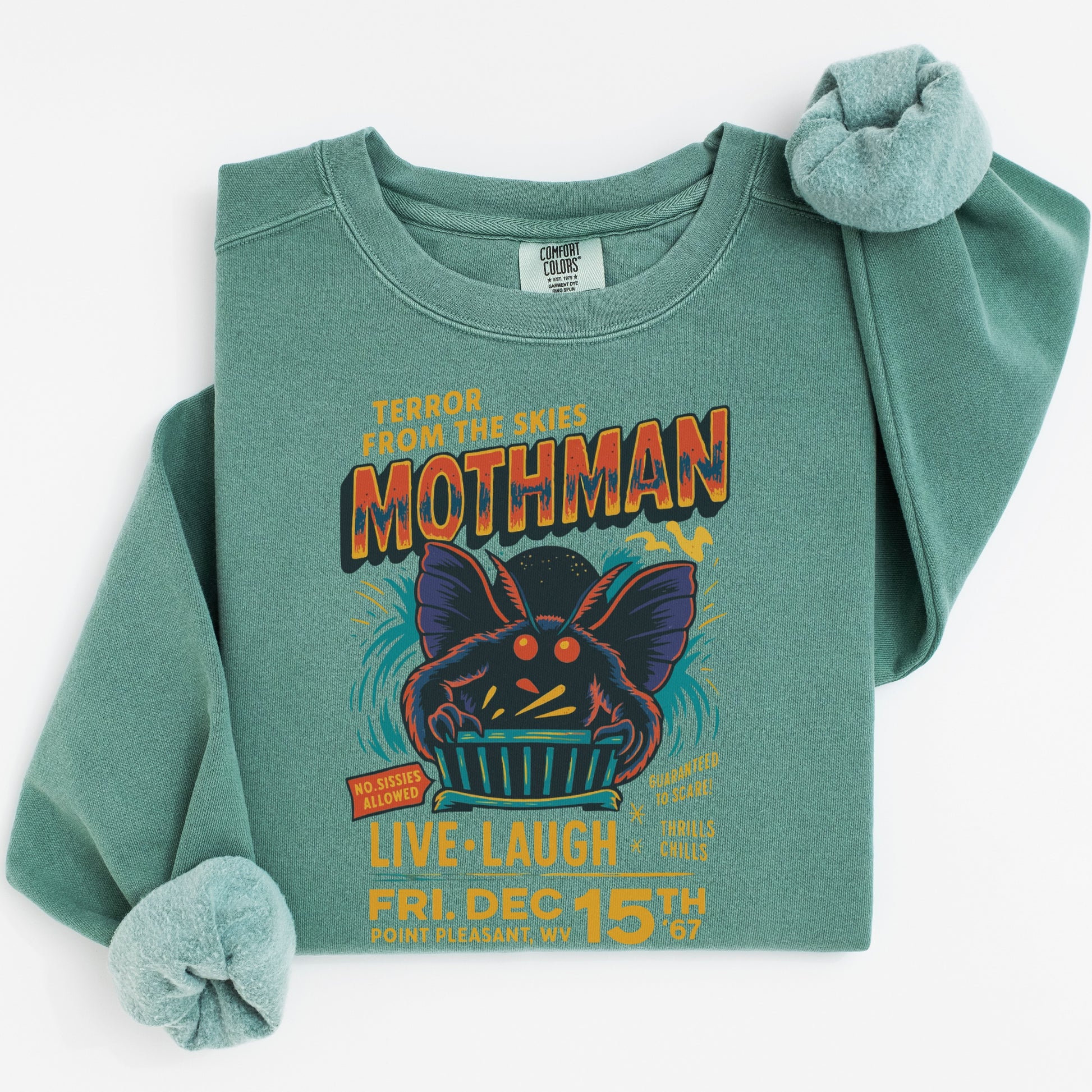 Mothman Graphic Print Sweatshirt for Casual Product