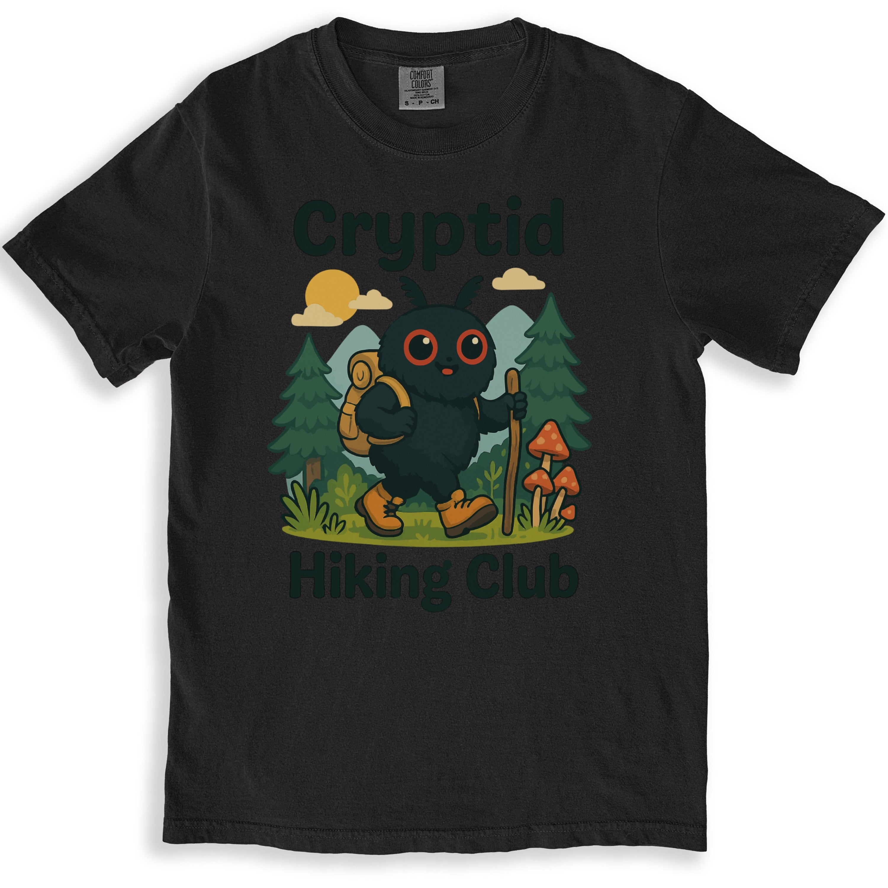 Cryptid Hiking Club Graphic Novelty Tee product
