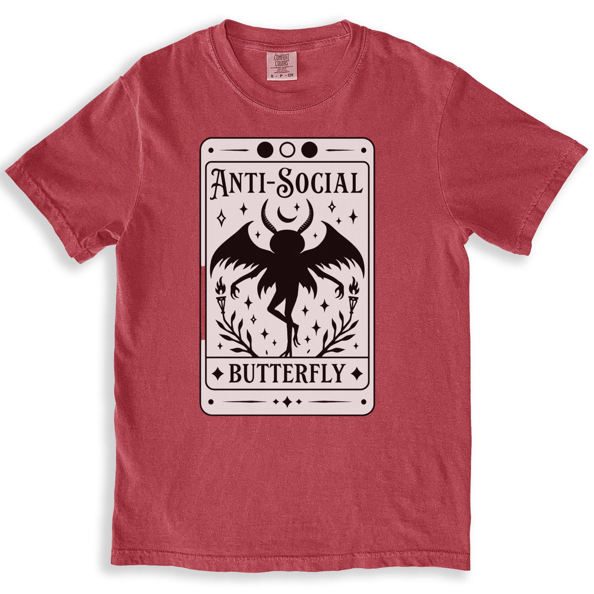 Anti-Social Butterfly Design Graphic T-Shirt product