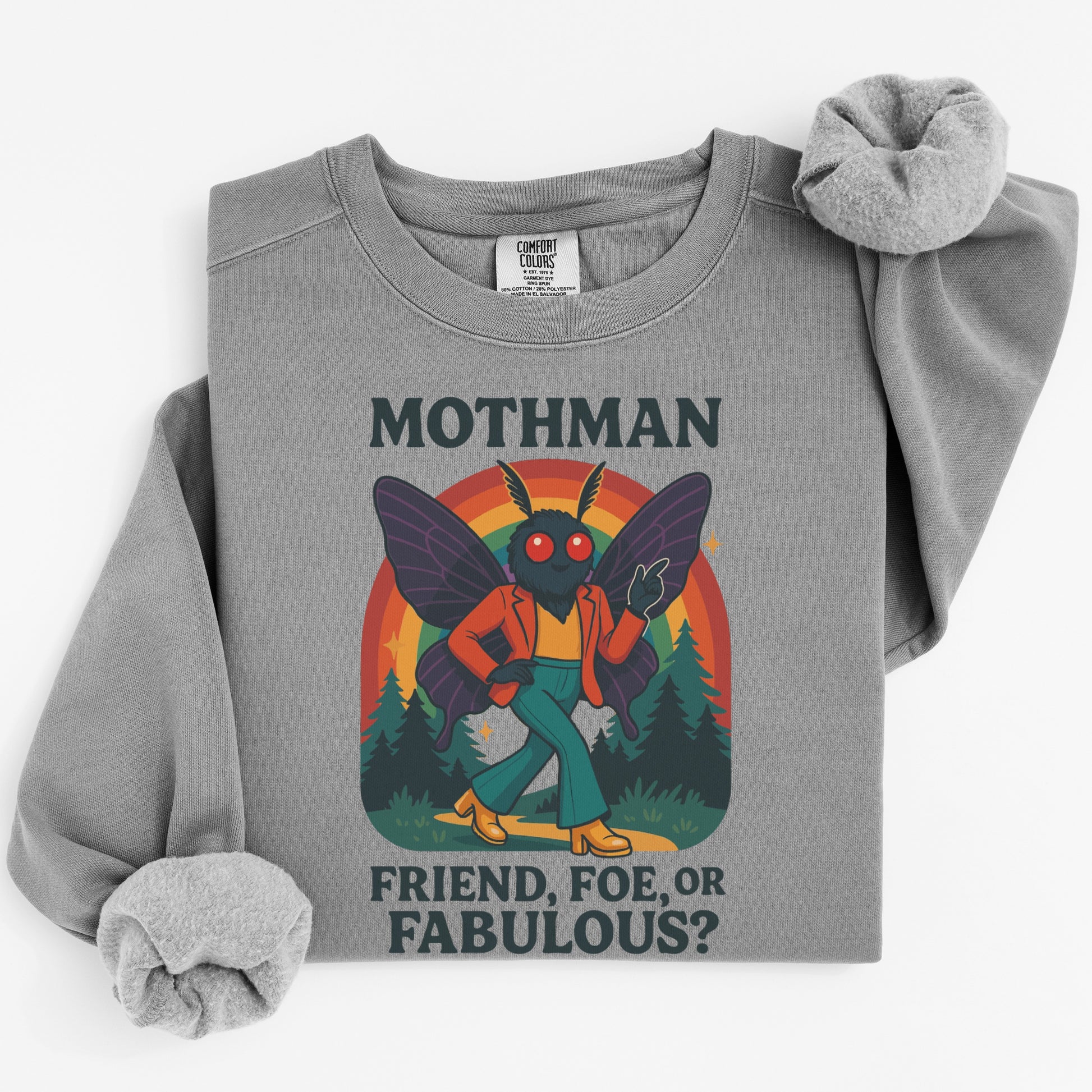 Mothman Friend Foe or Fabulous Graphic Sweatshirt product
