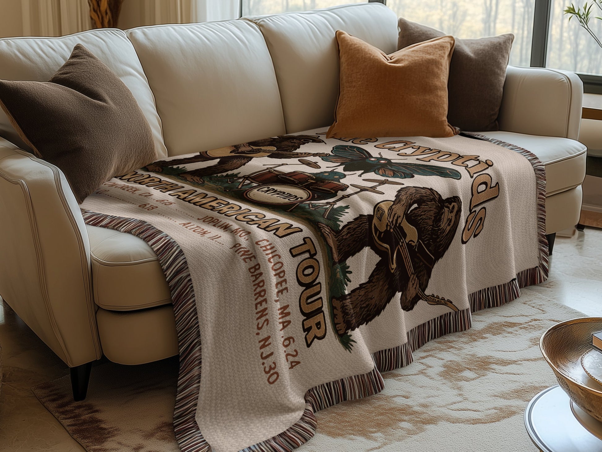 The Captolds North American Tour Throw Blanket product type